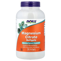 Thumbnail for NOW Foods Magnesium Citrate, 180 Softgel