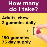 Thumbnail for Nature Made Womens Gummy Multivitamins with Omega-3, Multivitamin for Women for Daily Nutritional Support, 150 Gummies, 75 Day Supply