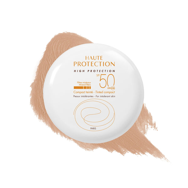 Avène High Protection Beige Tinted Compact, Broad Spectrum SPF 50+, UVA/UVB Blue Light Protection, Tinted sunscreen, 100% Mineral, Water Resistant, Does Not Contain Avène Thermale Spring Water 0.35 Oz