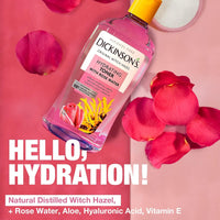 Thumbnail for Dickinson's Enhanced Witch Hazel Hydrating Toner with Rosewater, Alcohol Free, 98% Natural Formula, 16 Fl Oz (Pack of 1)