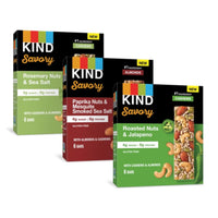 Thumbnail for KIND® Bars Savory 18ct Variety Pack (Rosemary, Jalapeno and Paprika), 6g Protein, High Fiber, Gluten Free Snack Bars