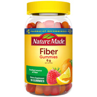 Thumbnail for Nature Made Fiber 6 g, Dietary Supplement for Digestive Health Support, 90 Fiber Gummies, 30 Day Supply
