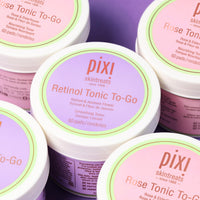Thumbnail for Pixi Retinol Tonic to-Go, Smoothing & Firming Toning, Enhanced with Peptides to Boost Collagen Production, Alcohol-Free Daily Rejuvenating Toner On The Go, 60 Pads