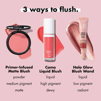 Thumbnail for e.l.f Primer-Infused Blush, Long-Wear, Matte, Bold, Lightweight, Blends Easily, Contours Cheeks, Always Rosy, All-Day Wear, Vegan & Cruelty-Free