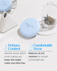 Thumbnail for THESAEM Saemmul Perfect Pore Pact - Sebum Control Face Powder for Oil Absorption & Makeup Setting - Pore Blurring Pressed Compact Smooth Matte Finish - Korean Makeup Finishing Powder, 0.37 oz.