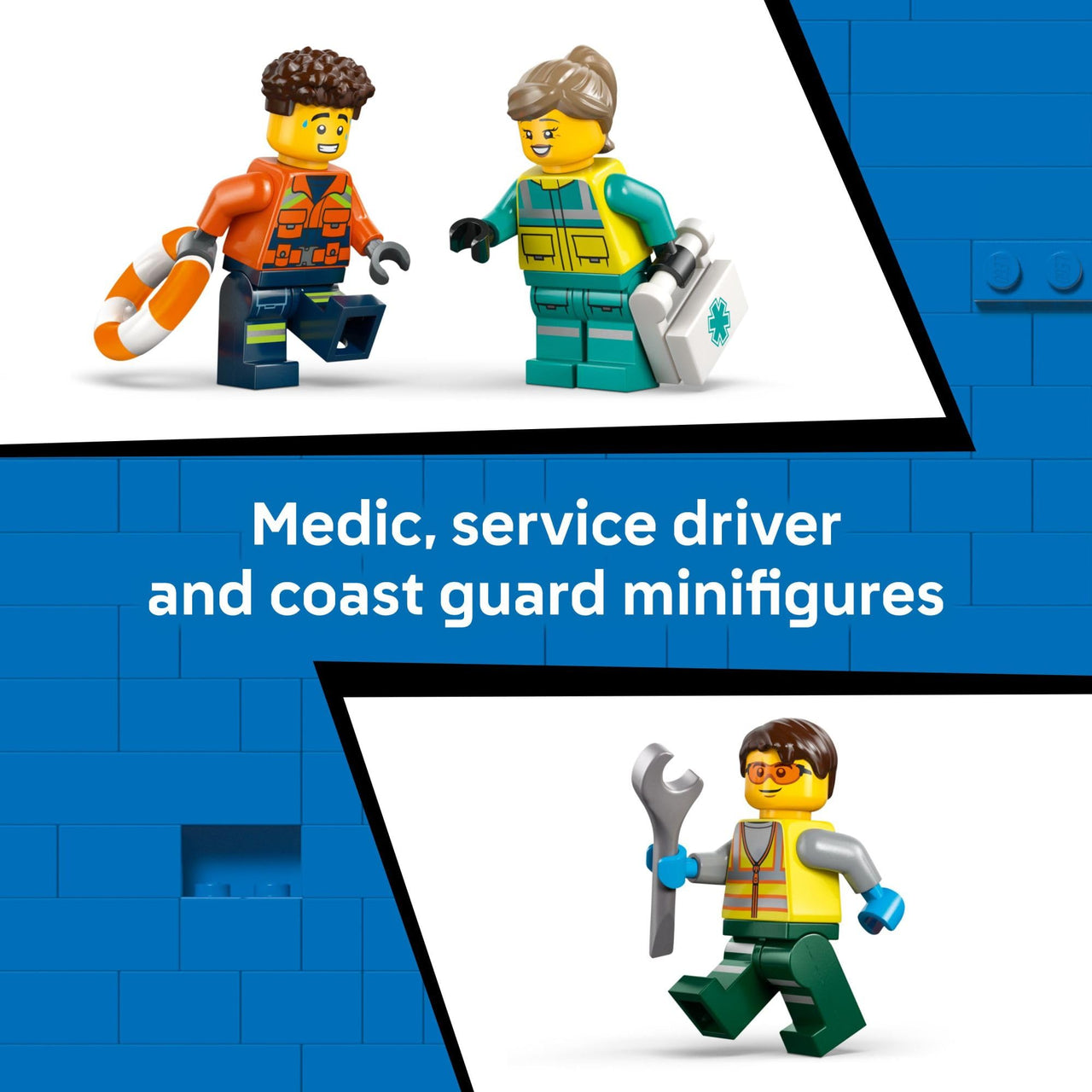 LEGO City Airplane, Service Truck & Hovercraft Remix Building Toy for Kids - Mix & Match Emergency Vehicle & Truck Toys for Pretend Play - Gift Idea for Boys & Girls, Ages 7+ - 60505