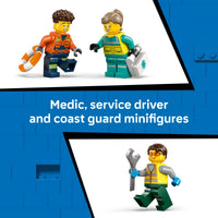 Thumbnail for LEGO City Airplane, Service Truck & Hovercraft Remix Building Toy for Kids - Mix & Match Emergency Vehicle & Truck Toys for Pretend Play - Gift Idea for Boys & Girls, Ages 7+ - 60505
