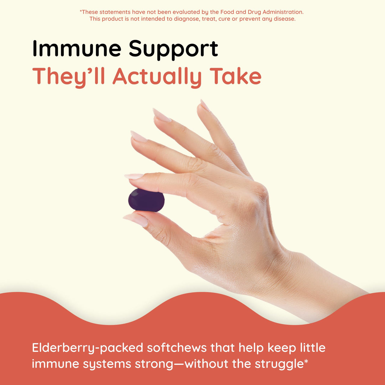 CHILDLIFE ESSENTIALS Elderberry Super-Immune SoftChew Gummies for Kids - Immune Support with Vitamin C & Vitamin D3, Elderberry Immune Supplement for Babies, Toddlers & Children - Berry, 27 Softchews