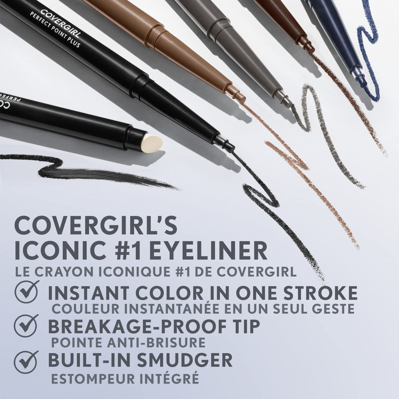 Covergirl Perfect Point Plus Eyeliner, Charcoal, 0.08 Ounce (Pack of 1)
