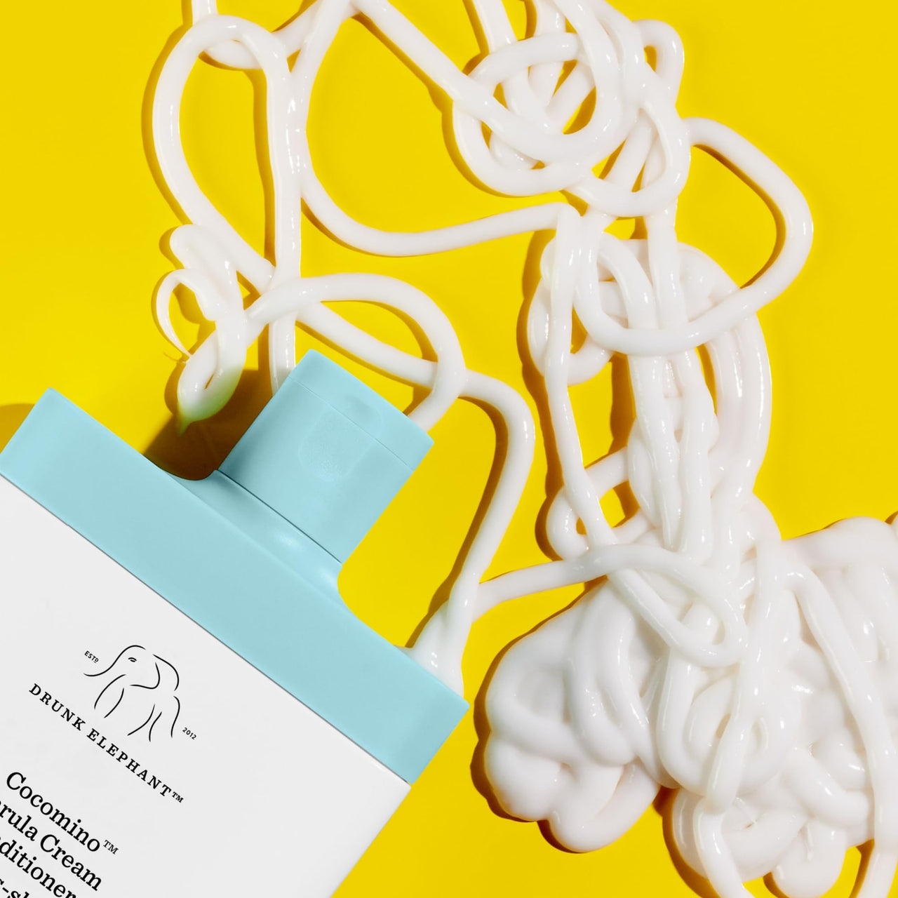 Drunk Elephant Cocomino Marula Cream Conditioner - 240 ml/8 fl oz - Coconut Amino Acids - Clean Clinical - Sulfate-Free - Cruelty-Free - Dermatologist-Tested - Free of Essential Oils, Silicones, SLS