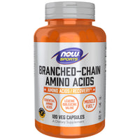 Thumbnail for NOW Foods Sports Nutrition, Branched Chain Amino Acids, With Leucine, Isoleucine and Valine, 120 Veg Capsules
