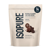 Thumbnail for Isopure Low Carb 100% Pure Whey Isolate Protein Powder, Lactose Free, Gluten Free, With Vitamins, Dark Chocolate, 25g Protein Per Serving, 1 Lb, 14 Servings (Packaging May Vary)