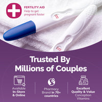 Thumbnail for CONCEIVE PLUS Women's Fertility Support: Conception Fertility Supplement for Her, Aids Hormonal Balance, Folic Acid, B1 B2 B3 B6 B12, Zinc, Biotin, Non-GMO, Vegan Prenatal Vitamin, 30 Days