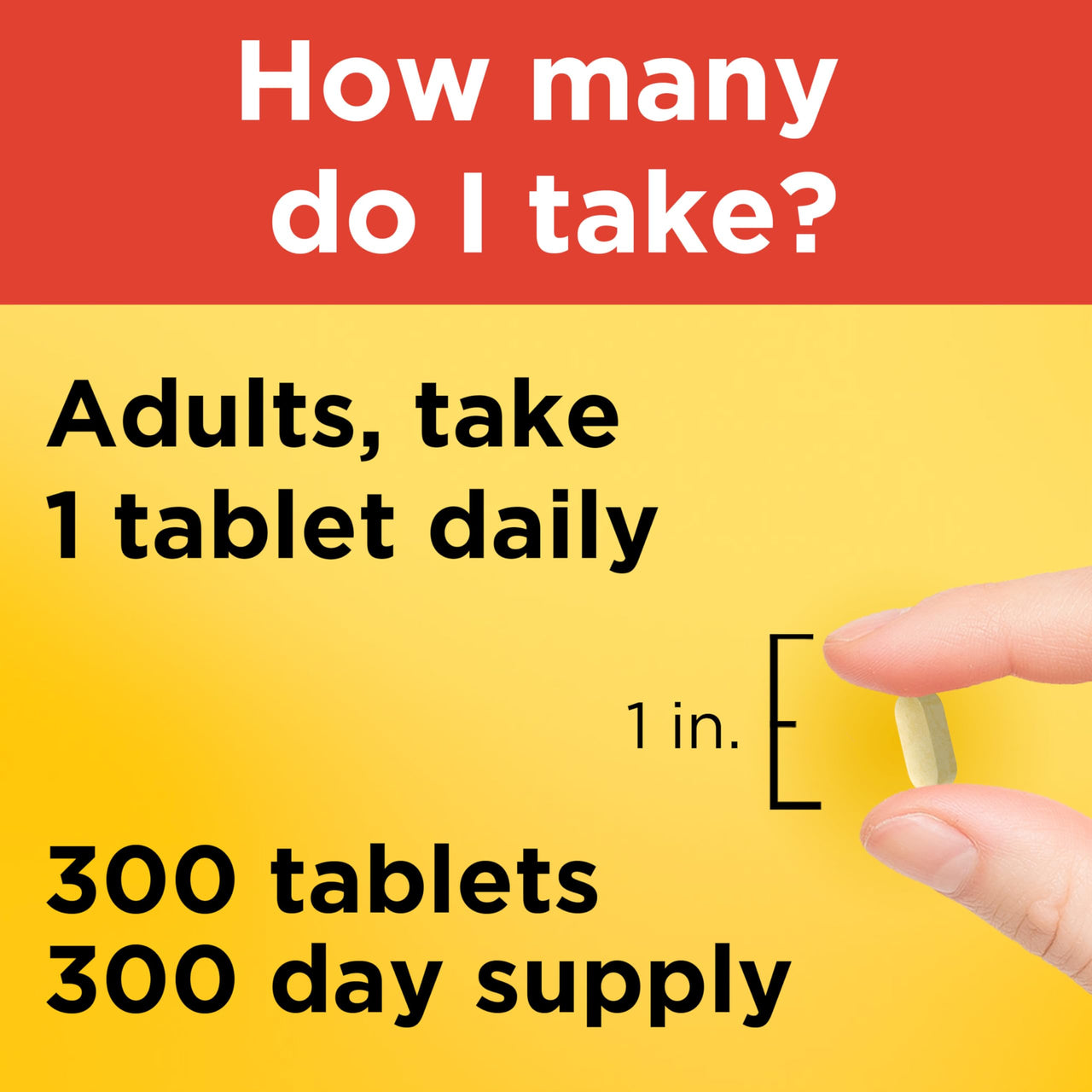 Nature Made Vitamin C 1000 mg Extra Strength, Dietary Supplement for Immune Support, 300 Tablets, 300 Day Supply
