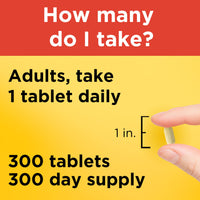 Thumbnail for Nature Made Vitamin C 1000 mg Extra Strength, Dietary Supplement for Immune Support, 300 Tablets, 300 Day Supply