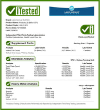 Thumbnail for Lake Avenue Nutrition Probiotics 25 Billion CFU Veggie Capsules