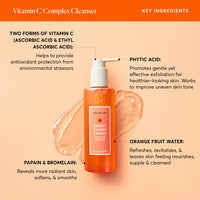 Thumbnail for Naturium Vitamin C Complex Cleanser, Gently Exfoliating & Deeply Cleansing Foaming Face Wash Gel with Phytic Acid & Fruit Enzymes, 7.1 oz
