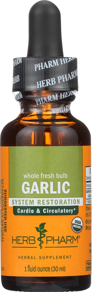 HERB PHARM Organic Garlic Extract, 1 FZ