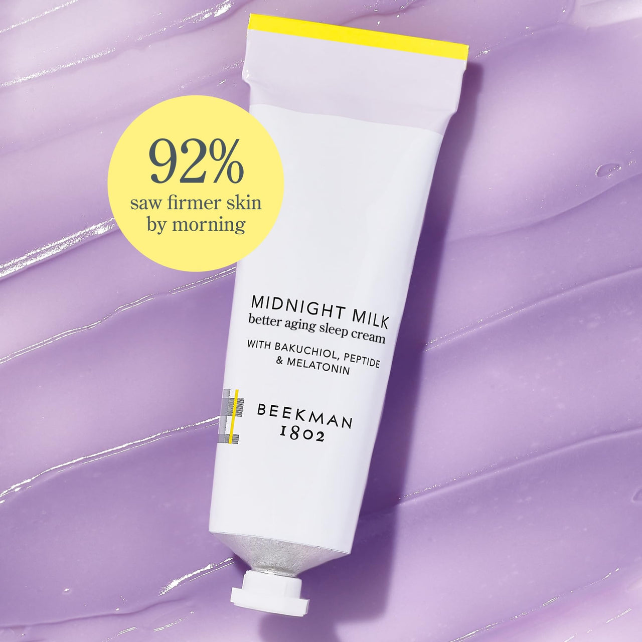 Beekman 1802 Midnight Milk Better Aging Sleep Face Mask - Fragrance Free - 2.13 fl oz - Overnight Cream - With Bakuchiol & Melatonin - Good for Sensitive Skin - Cruelty Free - Packaging May Vary