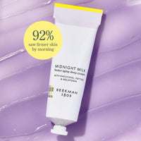 Thumbnail for Beekman 1802 Midnight Milk Better Aging Sleep Cream – Overnight Face Moisturizer & Mask – With Bakuchiol, Melatonin & Hyaluronic Acid – Firms & Deeply Hydrates – Good for Sensitive Skin – 2.13 fl oz