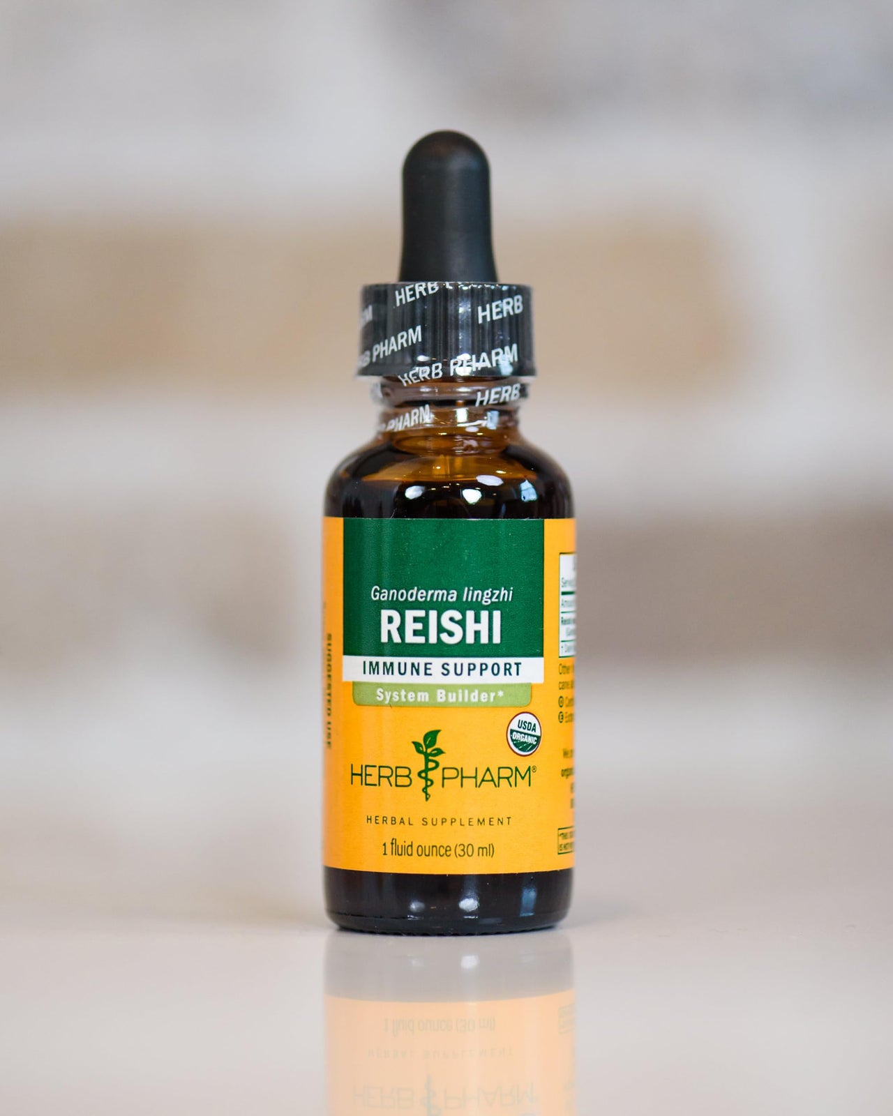 Reishi Mushroom Liquid Extract Drops Immune System Builder, 4 Oz