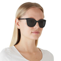 Thumbnail for Coach HC8271U Universal Fit Sunglasses, Black/Dark Grey, 57 mm