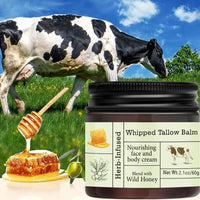 Thumbnail for URQT Beef Tallow for Skin - Organic Grass-Fed Whipped Beef Tallow and Honey Balm - Deeply Moisturizing for Face & Body - Natural Skin Care for Soft, Supple Skin