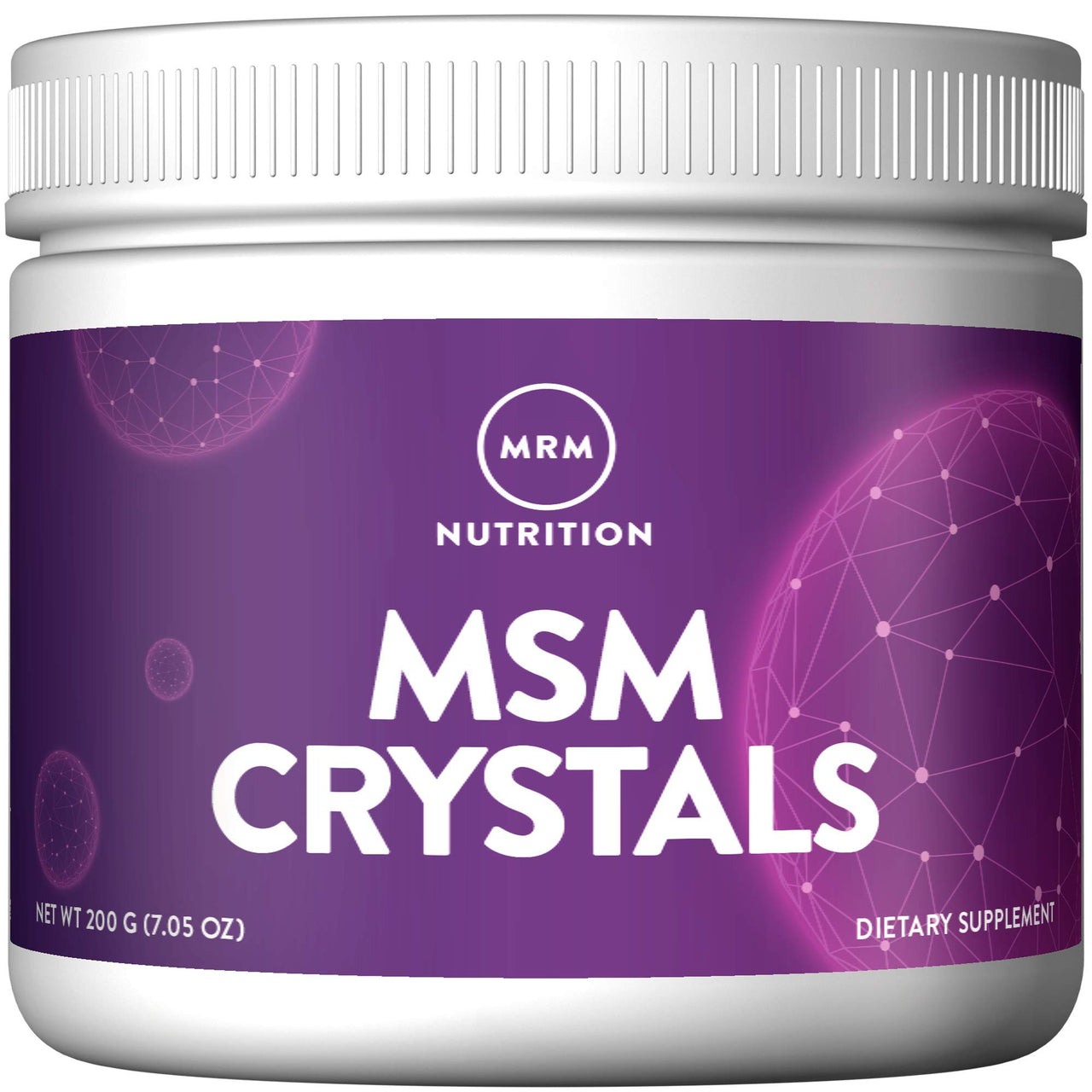 MRM MSM Crystals - For Women & Men - Pure Bioavailable Sulfur Powder Supplement for Hair, Skin & Nail Support, Methylsulfonylmethane Powder, High-Purity Sulfur Source, Vegan & Non GMO - 200 Servings