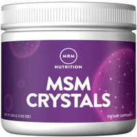 Thumbnail for MRM MSM Crystals - For Women & Men - Pure Bioavailable Sulfur Powder Supplement for Hair, Skin & Nail Support, Methylsulfonylmethane Powder, High-Purity Sulfur Source, Vegan & Non GMO - 200 Servings