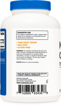 Thumbnail for Nutricost Magnesium Oxide 750mg, 240 Capsules (3 Bottles)