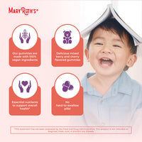 Thumbnail for MaryRuth's Organic Toddler Multivitamin Gummies | Ages 4+ | Vitamin A, C, D, E, B6, B12, Biotin, Iodine, Zinc | Immunity | Bone & Teeth Health | Skin & Vision Support | Vegan | Gluten Free | 60 Count