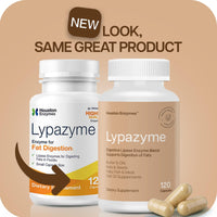 Thumbnail for Houston Enzymes – Lypazyme Lipase Digestive Enzymes for Women and Men –120 Capsules – 3 Enzyme Blend for Complete Breakdown of Triglyceride Fats, Enzyme for Digestion of High-Fat Meals & Fish Oil