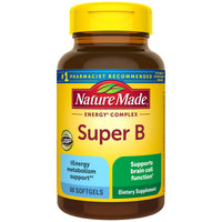 Thumbnail for Nature Made Super B Complex Vitamins for Women and Men, Dietary Supplement for Energy Metabolism Support, Super Vitamin B Complex, 60 Softgels, 60 Day Supply