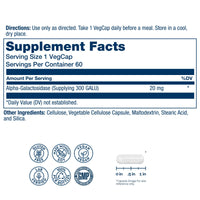 Thumbnail for SOLARAY Bean Enzyme 300 GalU - Alpha Galactosidase Digestive Enzymes for Women and Men - Digestive Health Supplement - Supports Occasional Bloating for Adults - 60 Servings, 60 VegCaps