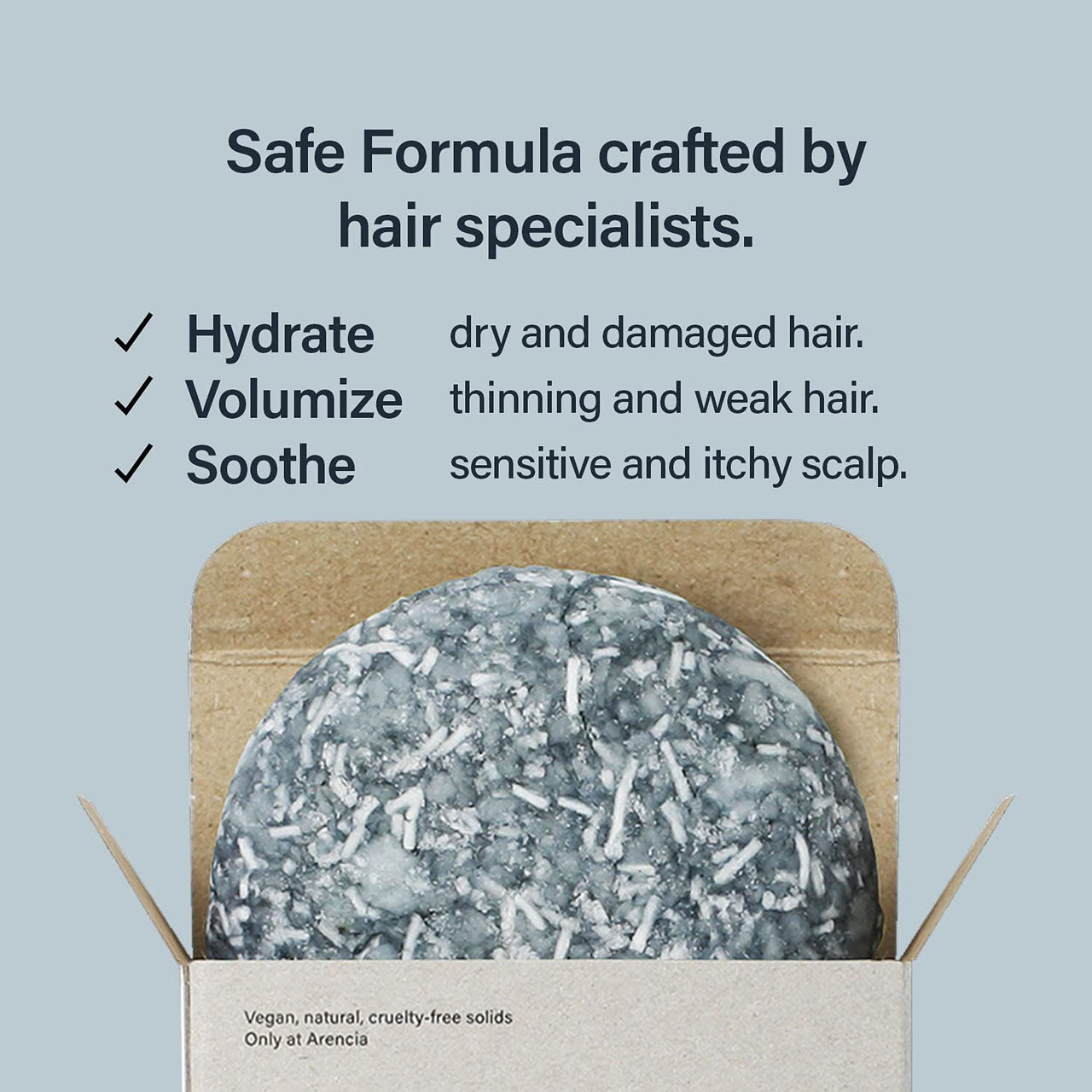 ARENCIA Salty Soda Shampoo Bar