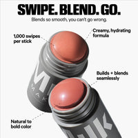 Thumbnail for Milk Makeup Lip + Cheek, Perk (Coral Shimmer) - 0.21 fl oz - Cream Blush & Lip Color - Buildable & Blendable - 1,000+ Swipes Per Stick - Non-Comedogenic - Vegan, Cruelty Free