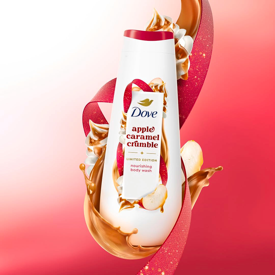 Dove Limited Edition Holiday Treats Body Wash for Deep Nourishment Apple Cider Carmel 20 oz