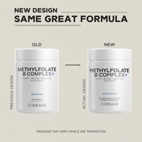 Thumbnail for Codeage Methylfolate B Complex Supplements - 5 MTHF, Methylcobalamin 1000mcg Methylated Vitamin B12, Riboflavin, Betaine, Vitamins B6, Methylation Cycle MTHFR - 2 Months - 120 Capsules