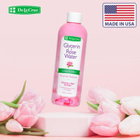 Thumbnail for De La Cruz Rose Water and Glycerin for Face - Rosewater Facial Toner and Moisturizer for Skin and Hair 8 fl oz (236 mL)