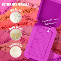 Thumbnail for NYX PROFESSIONAL MAKEUP Buttermelt Powder Blush, Fade and Transfer-Resistant Blush, Up to 12HR Make Up Wear, Vegan Formula - All The Butta