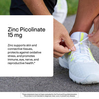 Thumbnail for THORNE - Zinc Picolinate 15mg - Highly Absorbable Zinc Supplement - Supports Wellness, Immune System, Eye, Skin, and Reproductive Health* - Gluten-Free, Soy-Free, Dairy-Free - 60 Capsules