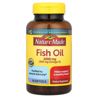 Thumbnail for Nature Made Fish Oil 1000 mg, 90 Softgels, Fish Oil Omega 3 Supplement For Heart Health