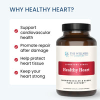 Thumbnail for The Wellness Company Healthy Heart - Cardiovascular Strength, Blood Flow, Nitric Oxide Production & Healthy Cholesterol Levels | 120ct (2 Month Supply)