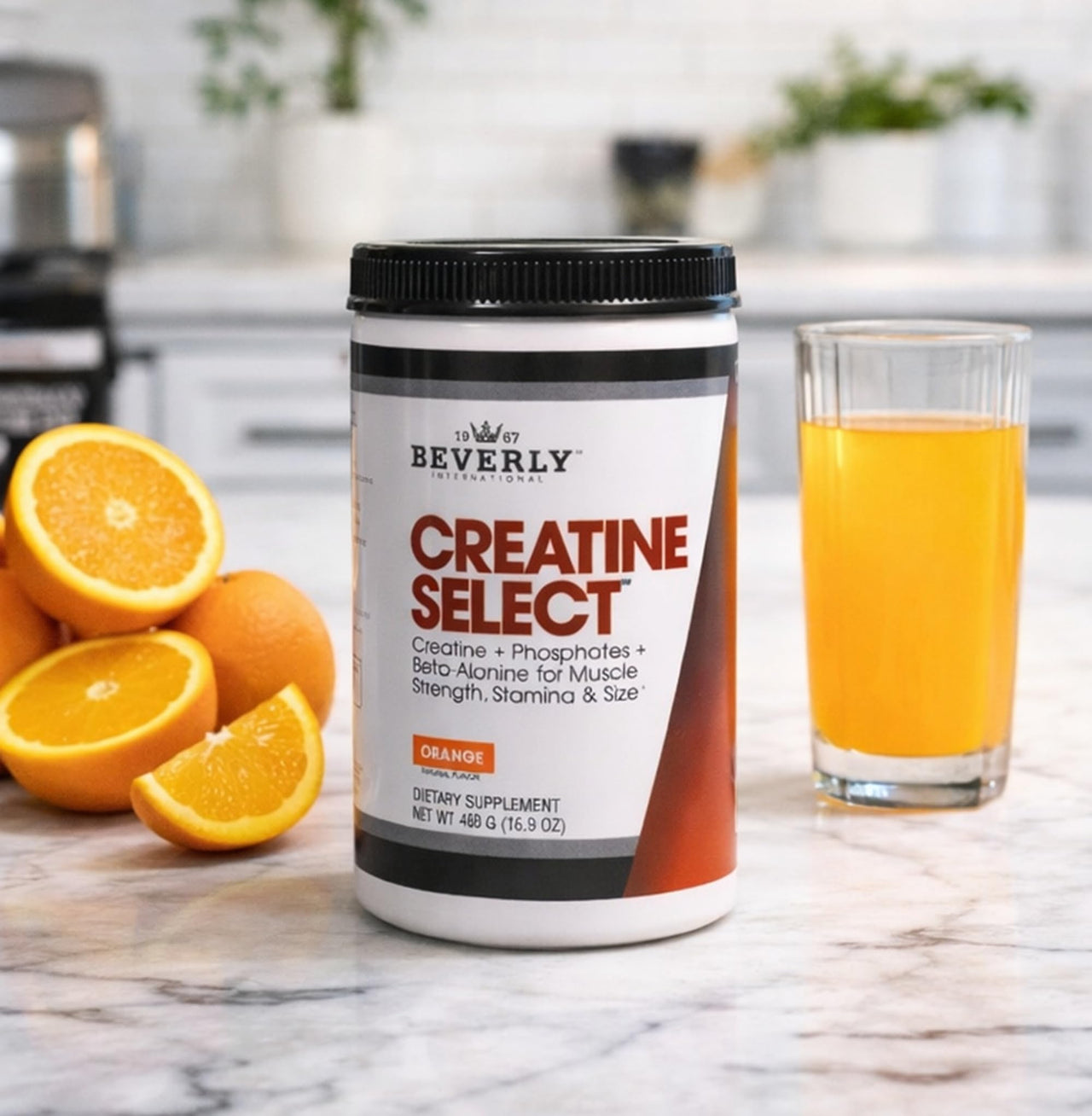 Beverly International Creatine Select with Phosphates, 40 Servings. A Fail-Proof Creatine Monohydrate Formula. Boost Muscle Size, Strength, Endurance and Recovery. for Men and Women. Tastes Like Tang
