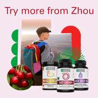 Thumbnail for Zhou Tart Cherry Extract Plus Celery Seed - Tart Cherry Capsules for Men & Women, Muscle Recovery and Uric Acid Metabolism Support - 1000 mg Per Pill - 30 Servings, 60 Veggie Capsules (Pack of 1)