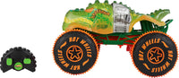 Thumbnail for Hot Wheels Monster Trucks Remote-Control Toy Vehicle, 1:15 Scale Rageasaur RC with Grip Action Tires for Off-Roading & Wheelie Stunting