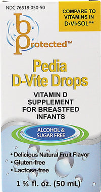 Thumbnail for B Protected Pedia Vitamin D-Vite Drops 1 2/3 fl Ounce Liquid