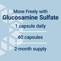 Thumbnail for Life Extension Glucosamine Sulfate, 750 mg, Supports Knee Comfort and Joint Health, Gluten-Free, Non-GMO, 60 Capsules