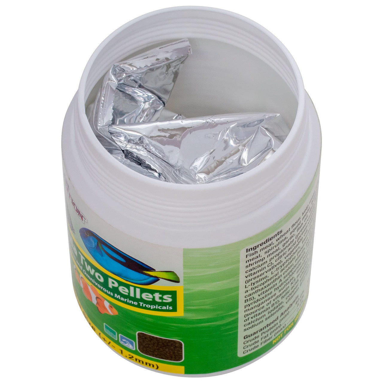 Ocean Nutrition Formula Two Pellets - Fish Food for Herbivorous & Omnivorous Marine Tropical Fish, High Protein(40%) - 7 oz (200 g) Small Pellets