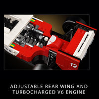 Thumbnail for LEGO Icons McLaren MP4/4 & Ayrton Senna Minifigure Model Car Kit - Buildable F1 McLaren Set for Adults, Ages 18+ - Gift for Birthdays - 10330